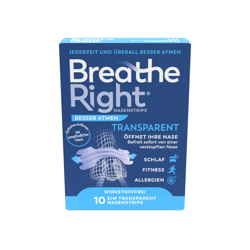 Breathe Right Nasenpflaster transparent
