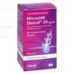 Minoxidil Dexcel 20 mg/ml zur Anwendung auf der Kopfhaut Frauen