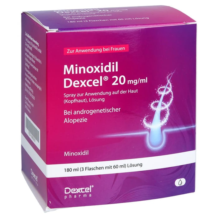 Minoxidil Dexcel 20mg/ml zur Anwendung auf der Kopfhaut Frauen
