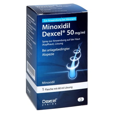 Minoxidil Dexcel 50 mg/ml zur Anwendung auf der Kopfhaut Männer