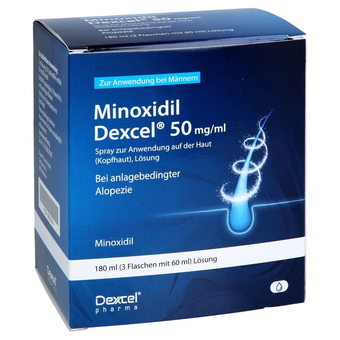 Minoxidil Dexcel 50mg/ml zur Anwendung auf der Kopfhaut Männer