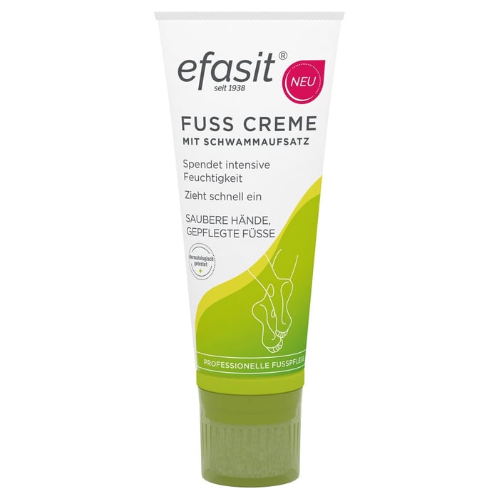 Efasit Fuß Creme mit Schwammaufsatz