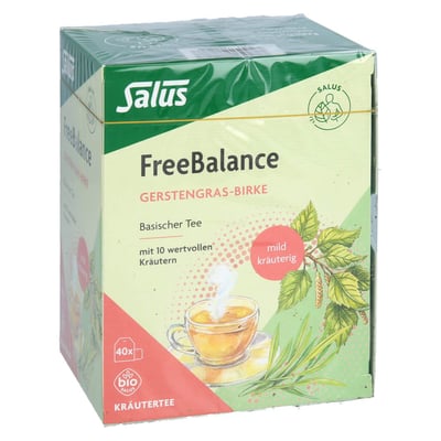 Freebalance Gerstengras-Birke Tee Bio Salus Filterbeutel Produktbild 1