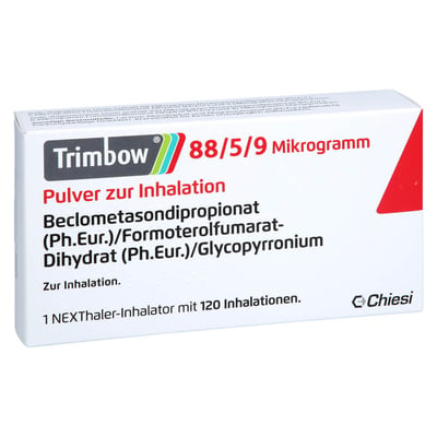 Trimbow 88/5/9 ug 120ED Pulver z. Inhalation NEXThaler Produktbild 1