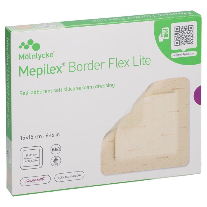 Mepilex Border Flex Lite Schaumverband 15x15 cm