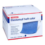 Elastomull haft color 6 cmx20 m Fixierbinde blau Tora Pharma Produktbild 1