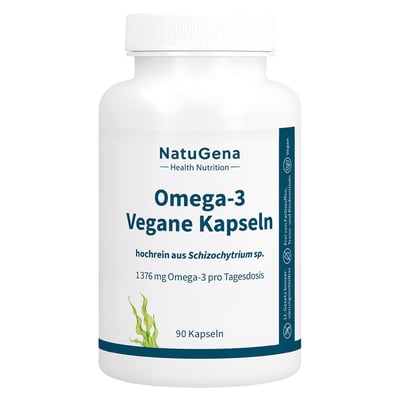 Omega-3 Vegan 1376 mg 751 DHA 375 EPA Algenöl