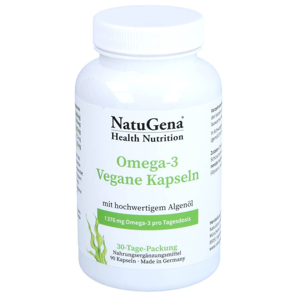 Omega-3 VEGAN 1376mg 751 DHA 375 EPA Algenöl