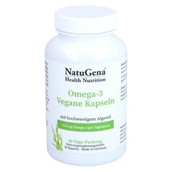 Omega-3 VEGAN 1376mg 751 DHA 375 EPA Algenöl