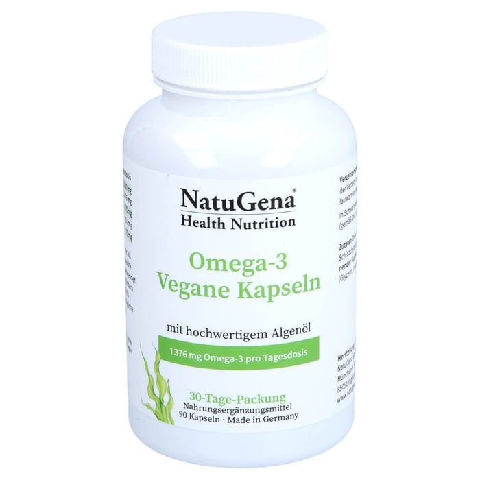 Omega-3 VEGAN 1376mg 751 DHA 375 EPA Algenöl