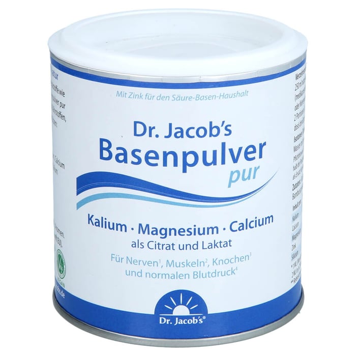 Dr.Jacob's Basenpulver pur Basen-Citrat-Laktat+Mineralstoffe