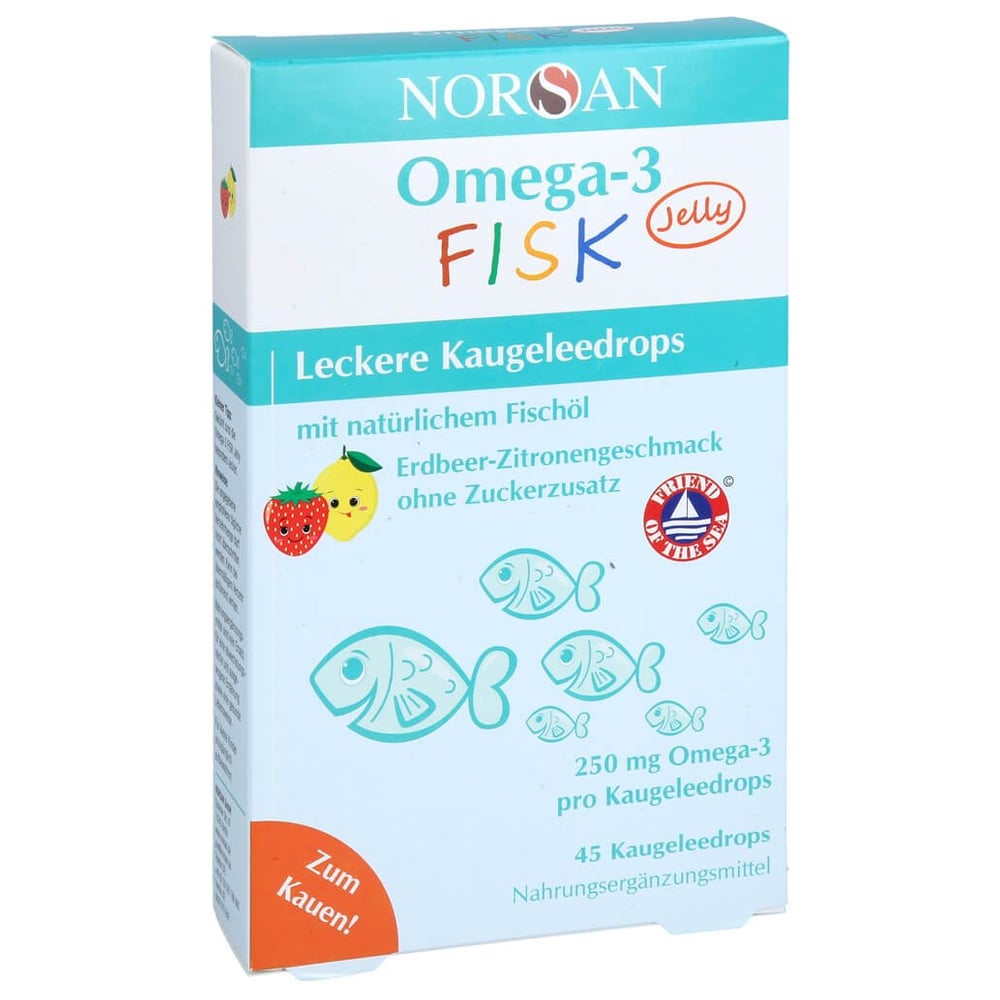 Norsan Omega-3 Fisk Jelly f.Kinder Dragees