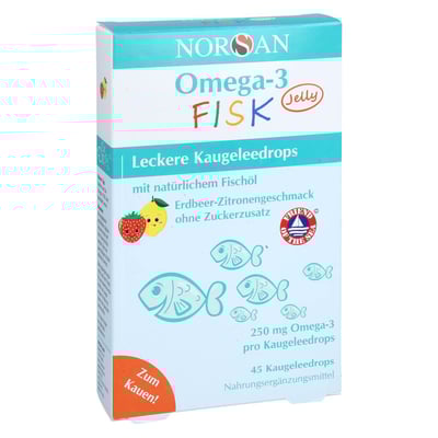 Norsan Omega-3 Fisk Jelly Kinder Dragees