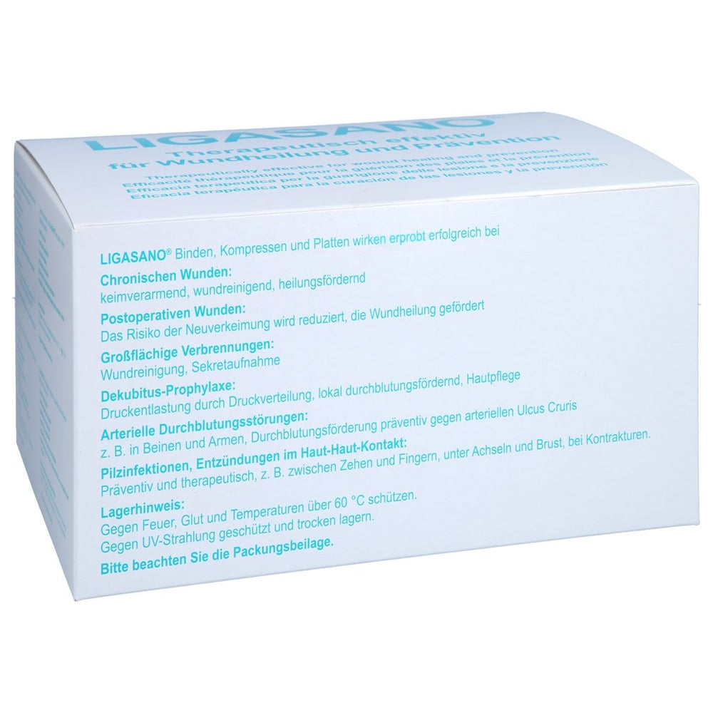 Ligasano weiß Verband 1x10x10 cm steril
