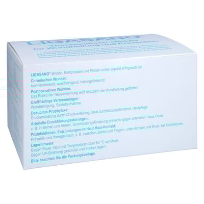 Ligasano weiß Verband 1x10x10 cm steril