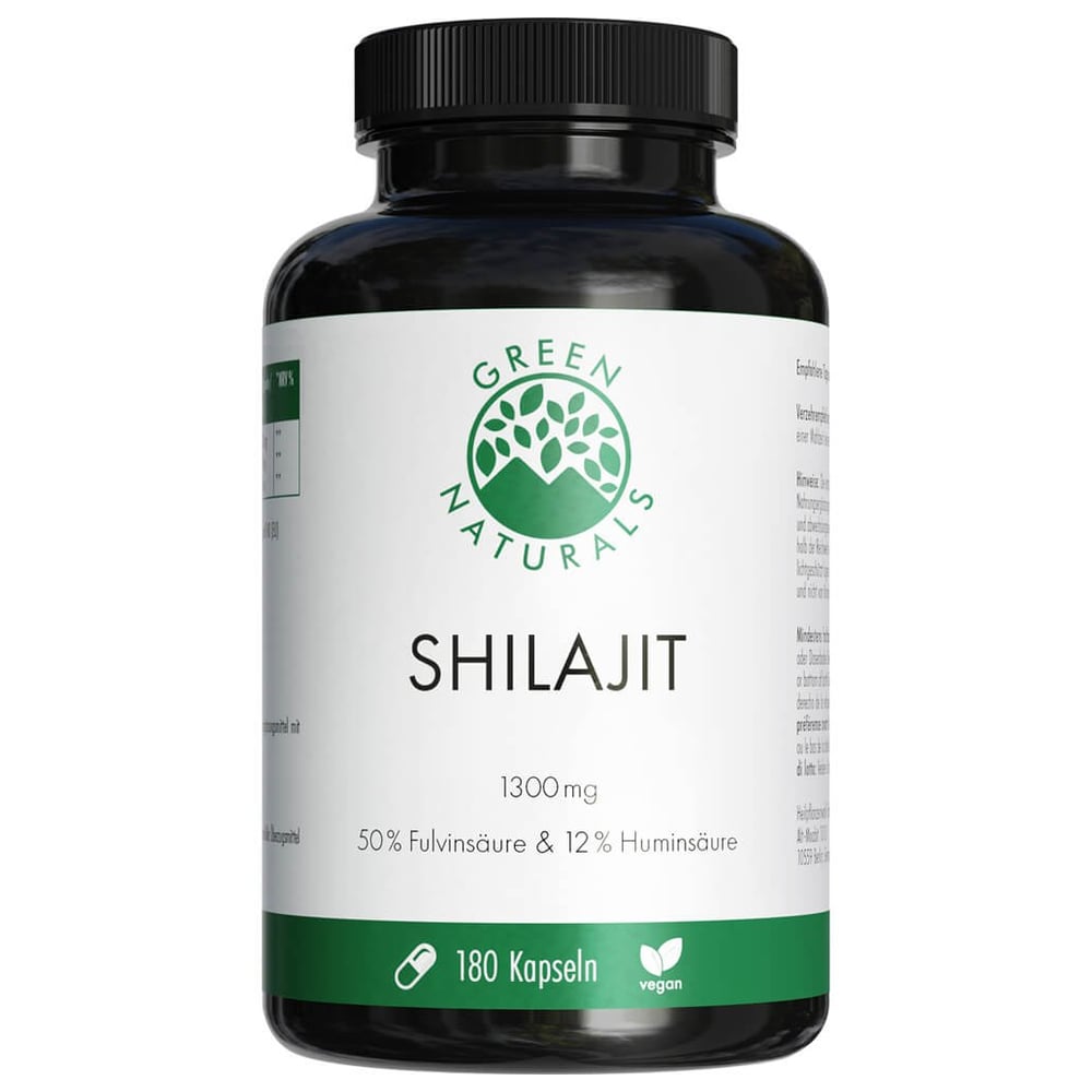 Green Naturals Shilajit 1300 mg hochdos.vegan Kps.