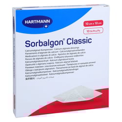 Sorbalgon Classic 10x10 cm Calciumalginat-Kompr.