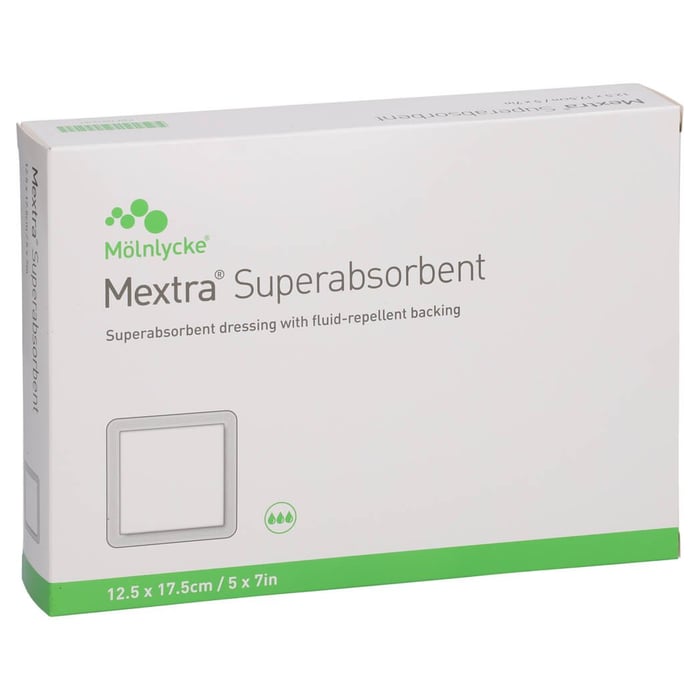 Mextra Superabsorbent Verband 12,5x17,5 cm steril
