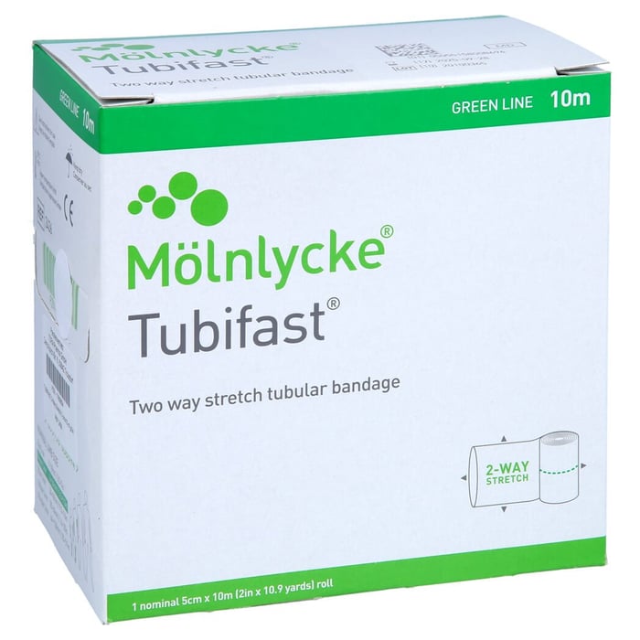 Tubifast 2-Way Stretch 5 cmx10 m grün unsteril