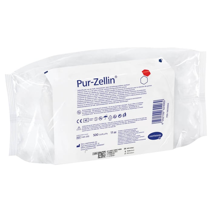 PUR-ZELLIN 4x5 cm keimreduziert Rolle