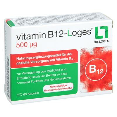Vitamin B12-loges 500 g Kapseln Produktbild 1