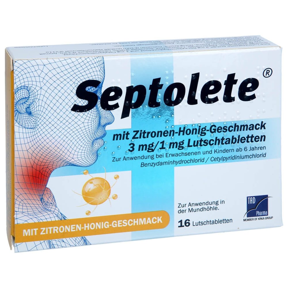 Septolete mit Zitronen-Honig-Geschmack 3 mg/1 mg