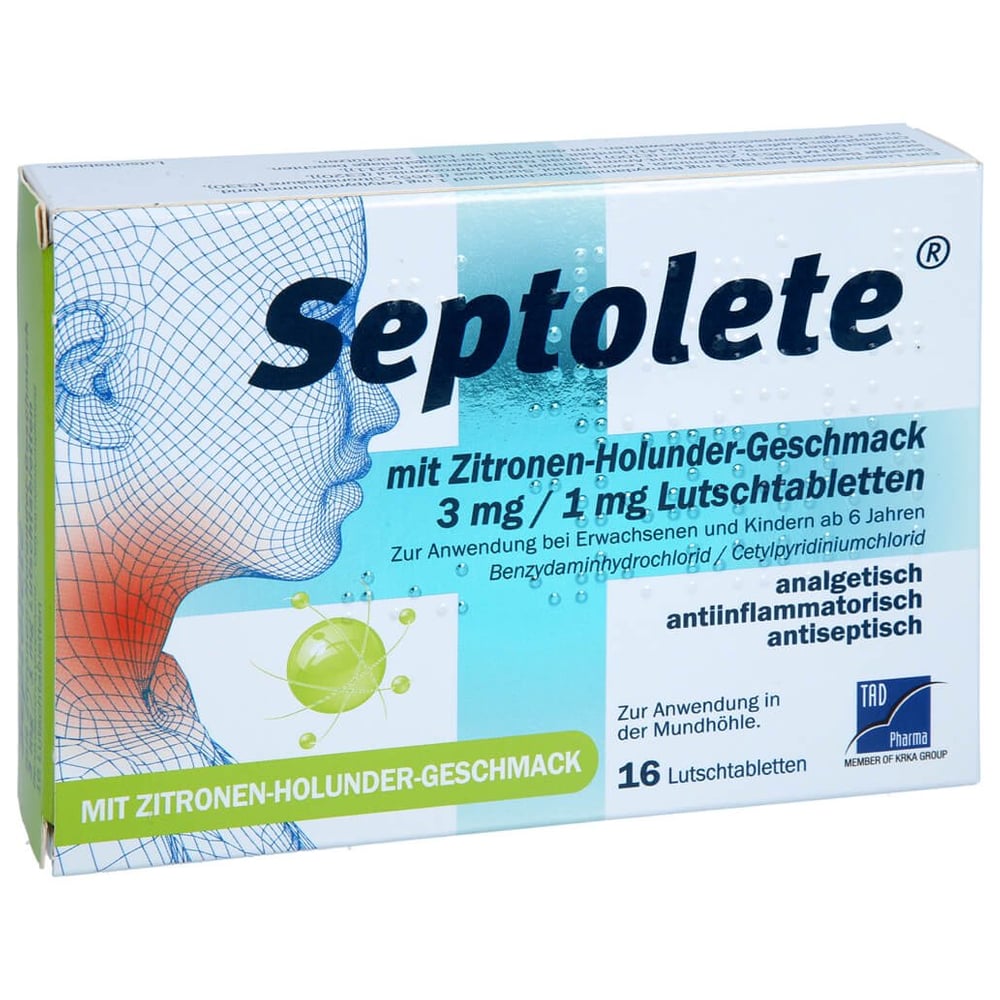 Septolete mit Zitronen-Holunder-Geschmack 3 mg/1 mg