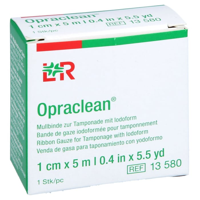 Opraclean Mullbinde z.Tampon.m.Jodoform 1 cmx5 m