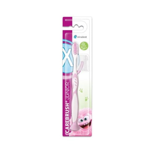 Miradent Carebrush Junior Zahnbürste 6-12 J.pink