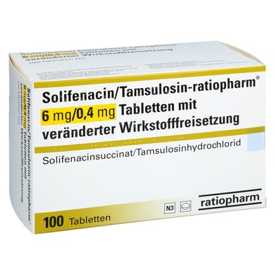 SOLIFENACIN/Tamsulosin-ratiopharm 6 mg/0,4 mg TVW Produktbild 1