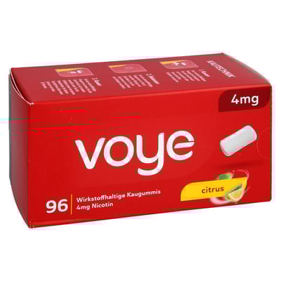 VOYE Citrus 4 mg wirkstoffhalt.Kaugummi m.Nikotin