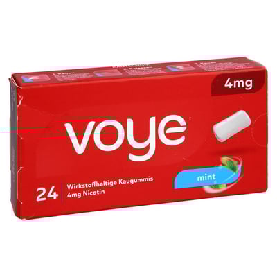 VOYE Mint 4 mg wirkstoffhalt.Kaugummi mit Nikotin