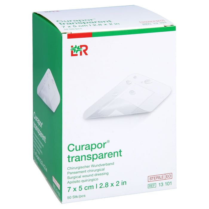 Curapor Wundverband steril transparent 5x7 cm