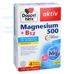 Doppelherz Magnesium 500+B12 2-Phasen Depot