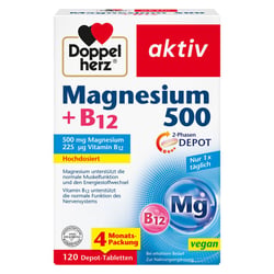 Doppelherz Magnesium 500+B12 2-Phasen Depot