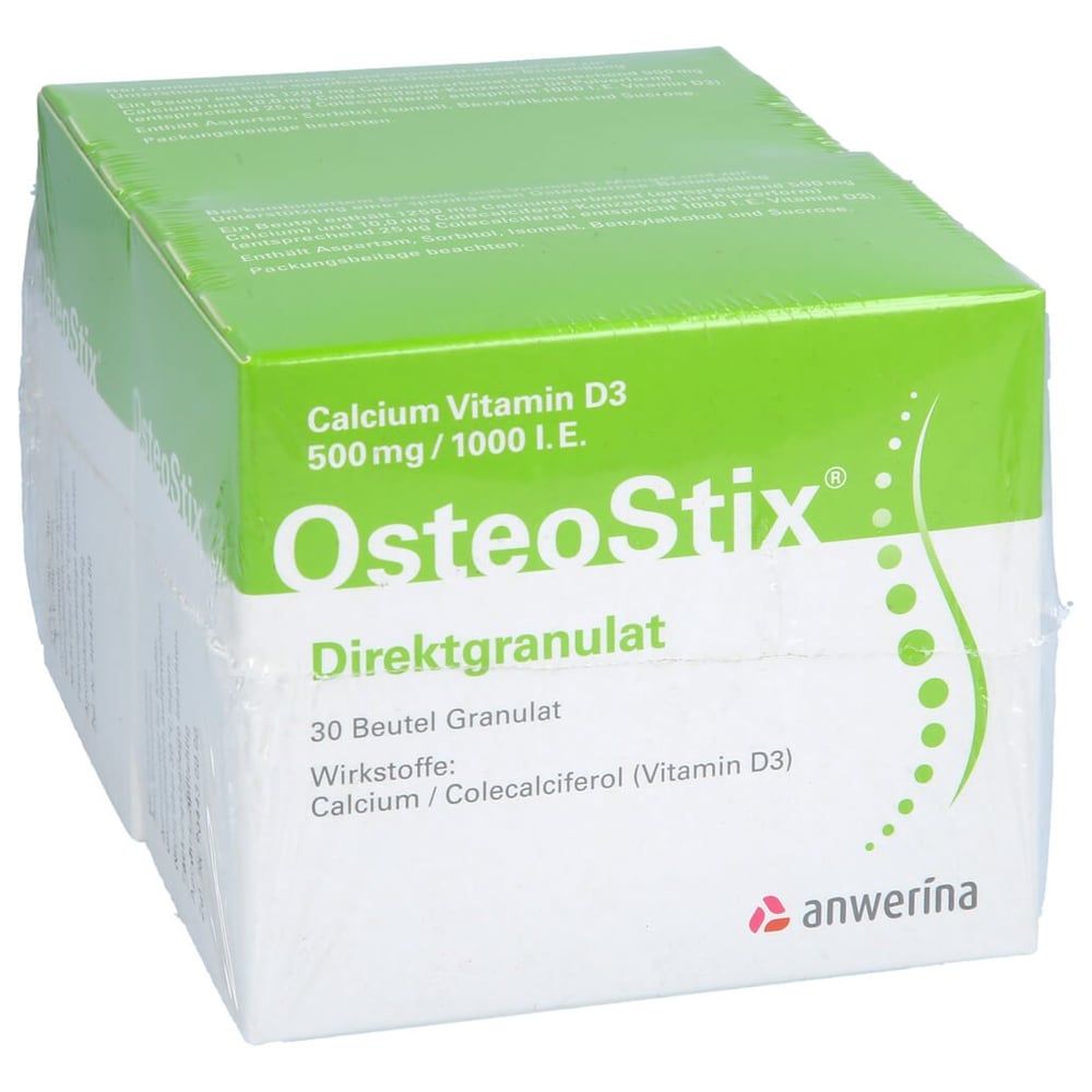 Calcium Vitamin D3 500 mg/1000 I.E. OsteoStix Direktgranulat