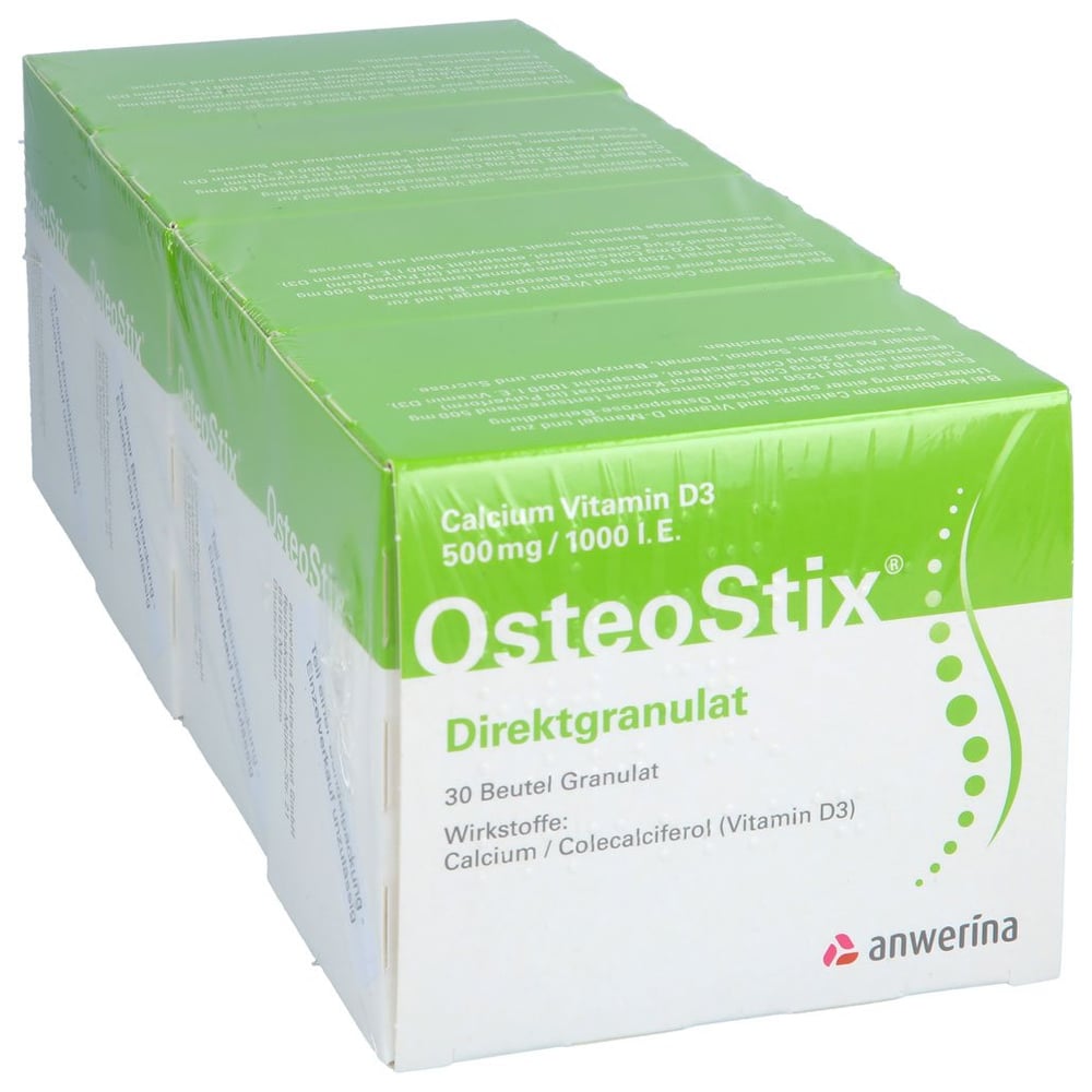 Calcium Vitamin D3 500 mg/1000 I.E. OsteoStix Direktgranulat