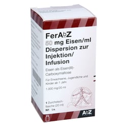 FERABZ 50 mg Eisen/ml Dispers.z.Inj.-/Inf.1000mg