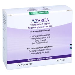 Azarga 10 mg/ml+5 mg/ml Augentropfensuspension