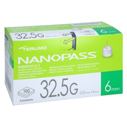 Terumo Nanopass 32,5 Pen Kanüle 0,22x6 mm