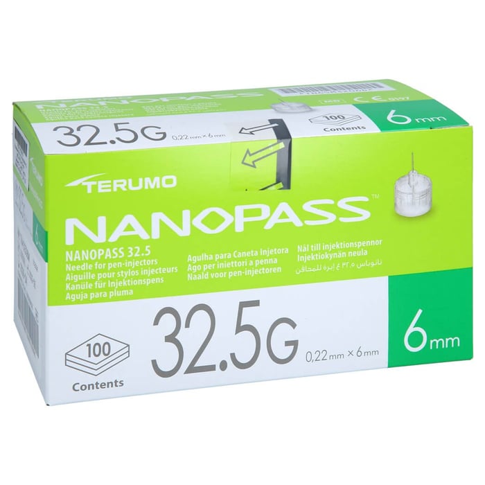 Terumo Nanopass 32,5 Pen Kanüle 0,22x6 mm