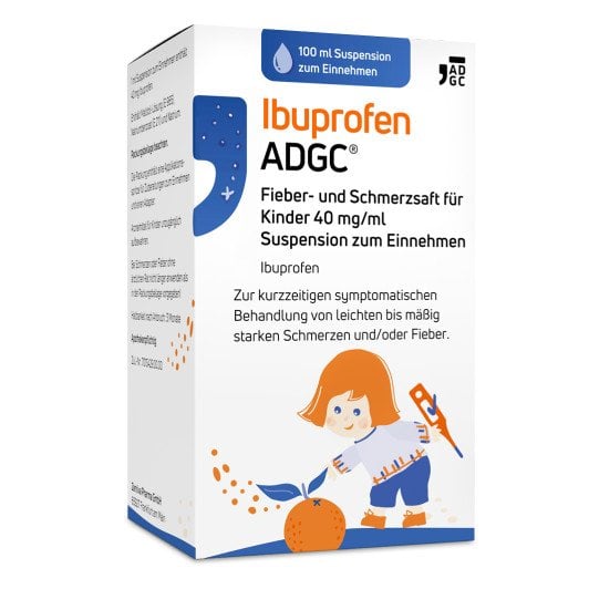 Ibuprofen ADGC Fieber- und Schmerzsaft für Kinder 40mg/ml Suspension zum Einnehmen