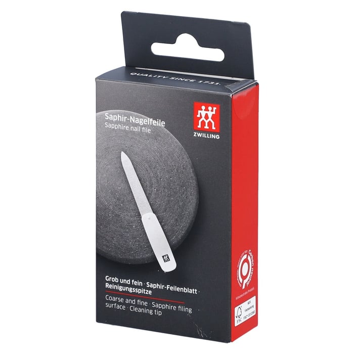 Zwilling Saphir-Nagelfeile 90 mm ergonomisch Produktbild 1