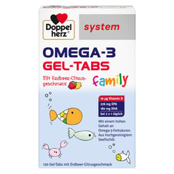Doppelherz Omega-3 Gel-Tabs family Erb.-Ci. System