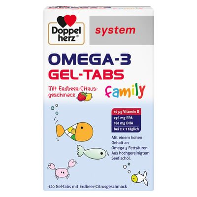 Doppelherz Omega-3 Gel-Tabs family Erb.-Ci. System