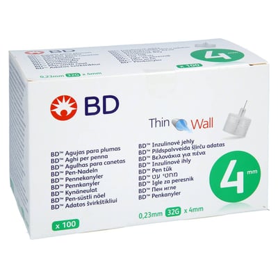 BD Thin Wall Pen-Nadeln 0,23 32 Gx4 mm Crosp Medical