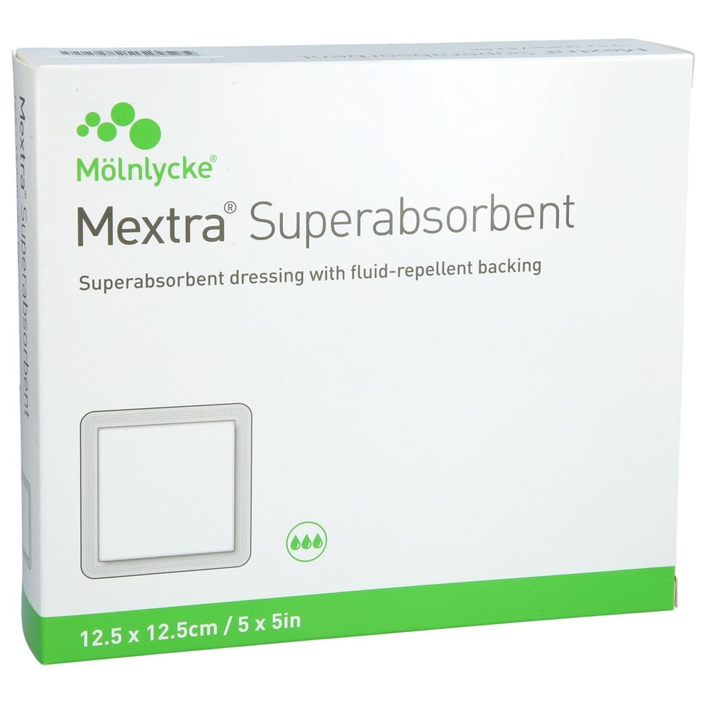 Mextra Superabsorbent Verband 12,5x12,5 cm