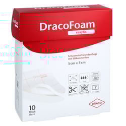 DRACOFOAM easyfix Schaumstoff Wundauflage 5x5 cm