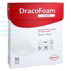DRACOFOAM easyfix Schaumstoff Wundauflage 10x10 cm