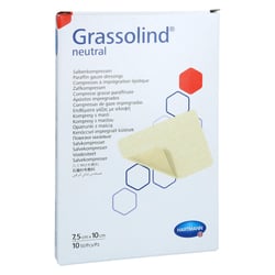 Grassolind Salbenkompressen 7,5x10 cm steril Crosp Medical